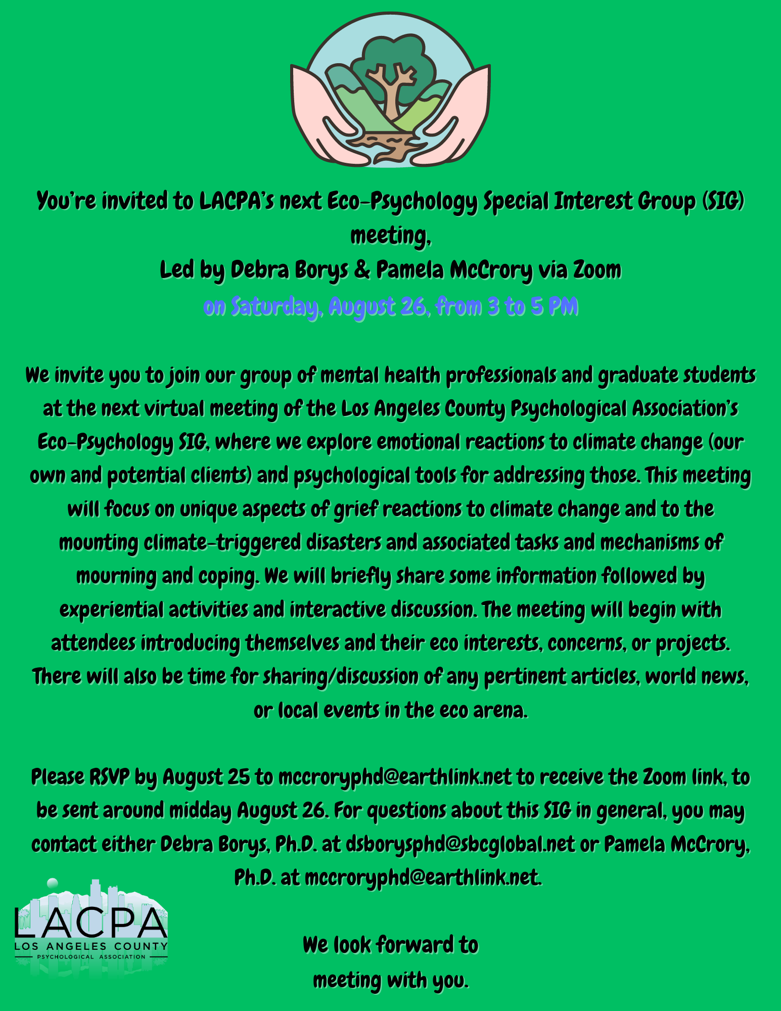 Image of Eco Psych SIG flyer